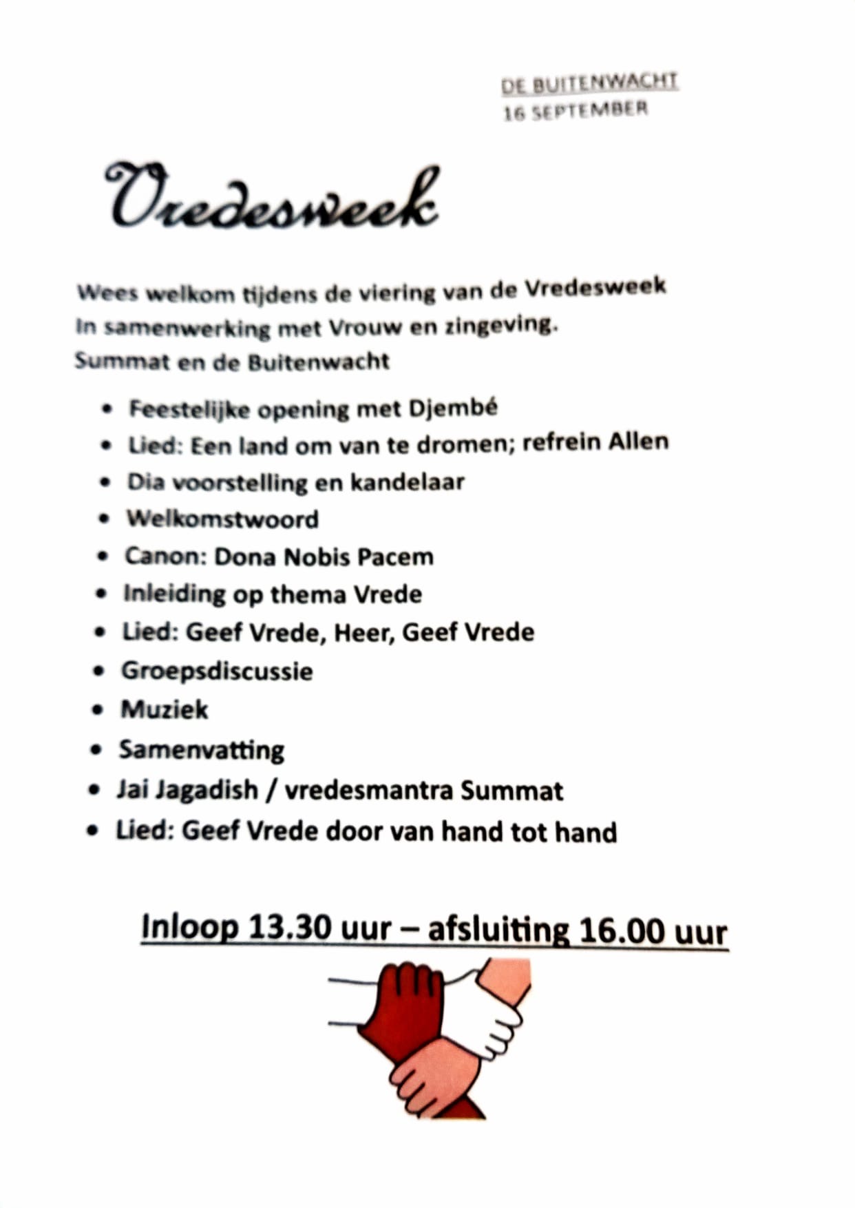 Vredesweek extra